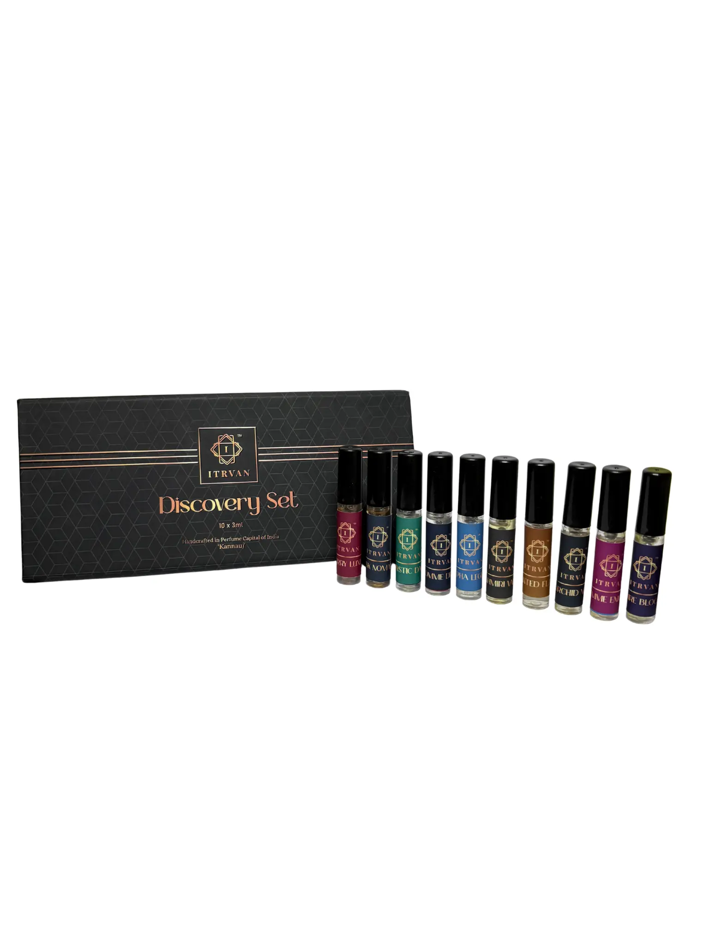 Perfume Discovery Set - Pack Of 10 (3ml each) Perfume Spray Itrvan Perfumes