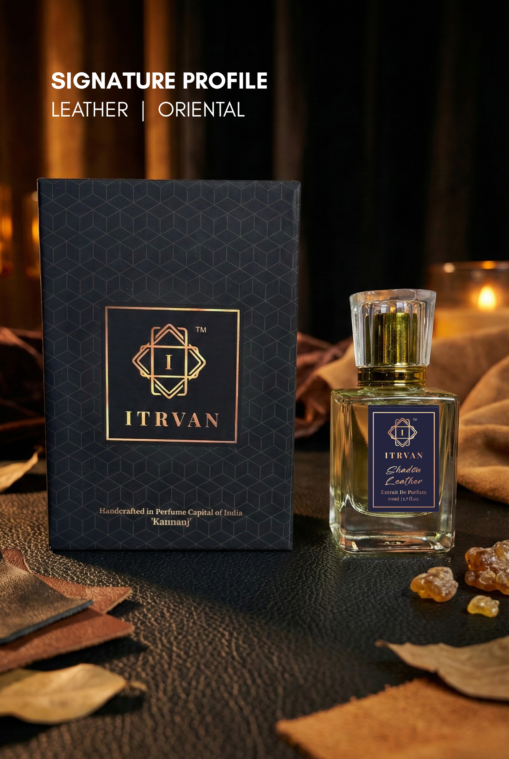Shadow Leather – Extrait De Parfum Itrvan Perfumes