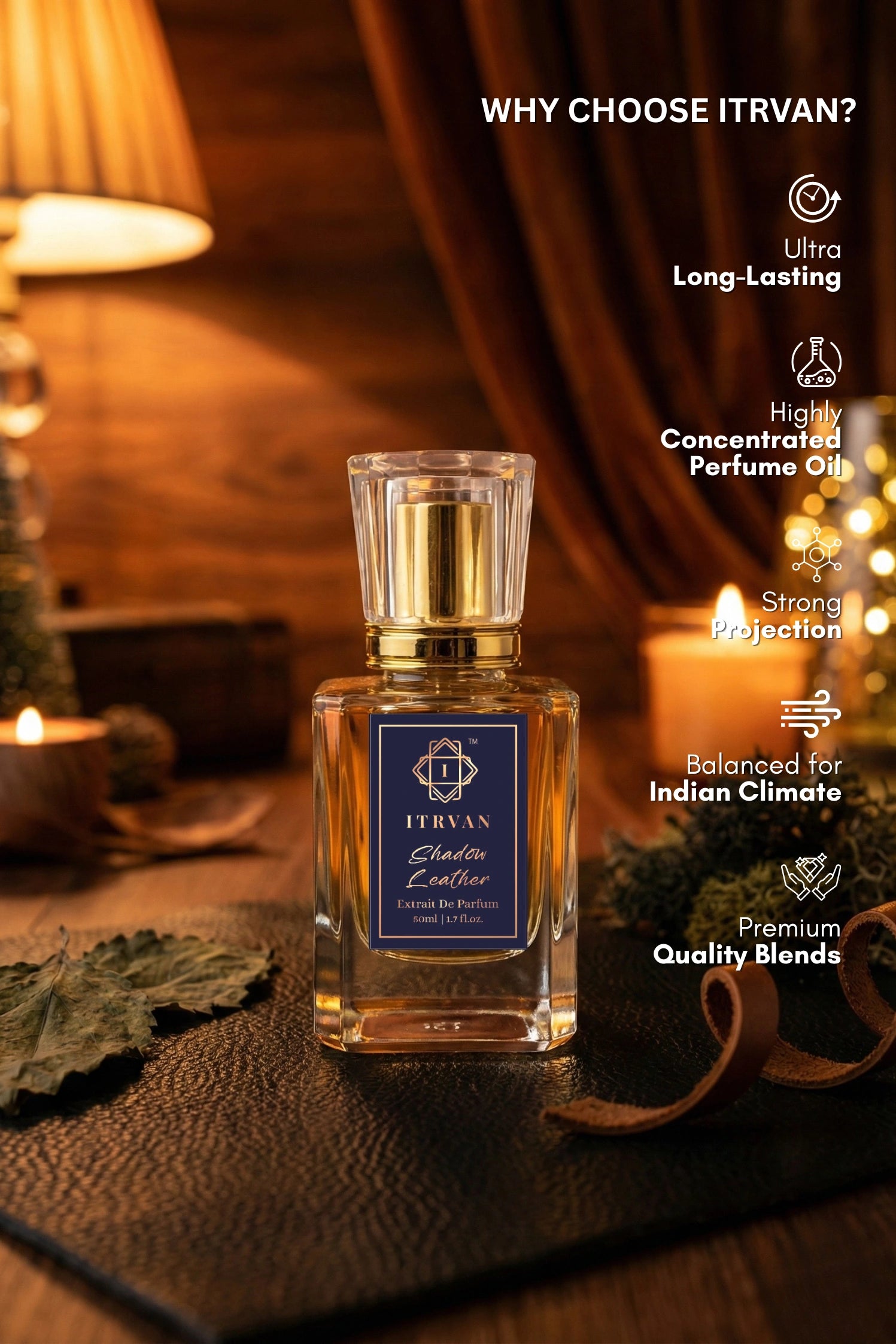 Shadow Leather – Extrait De Parfum Itrvan Perfumes