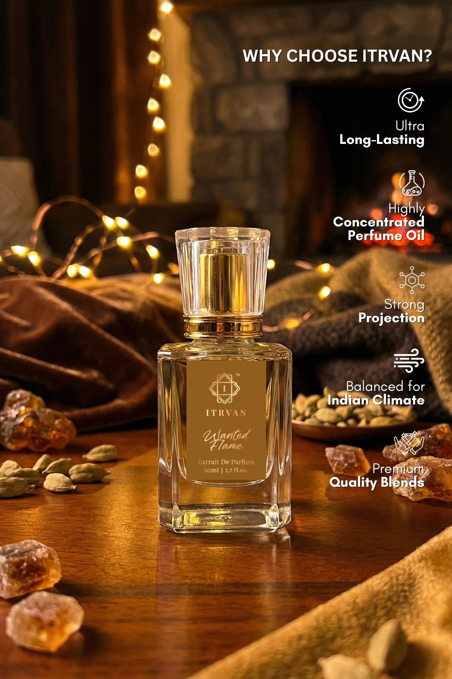 Wanted Flame – Extrait De Parfum Itrvan Perfumes