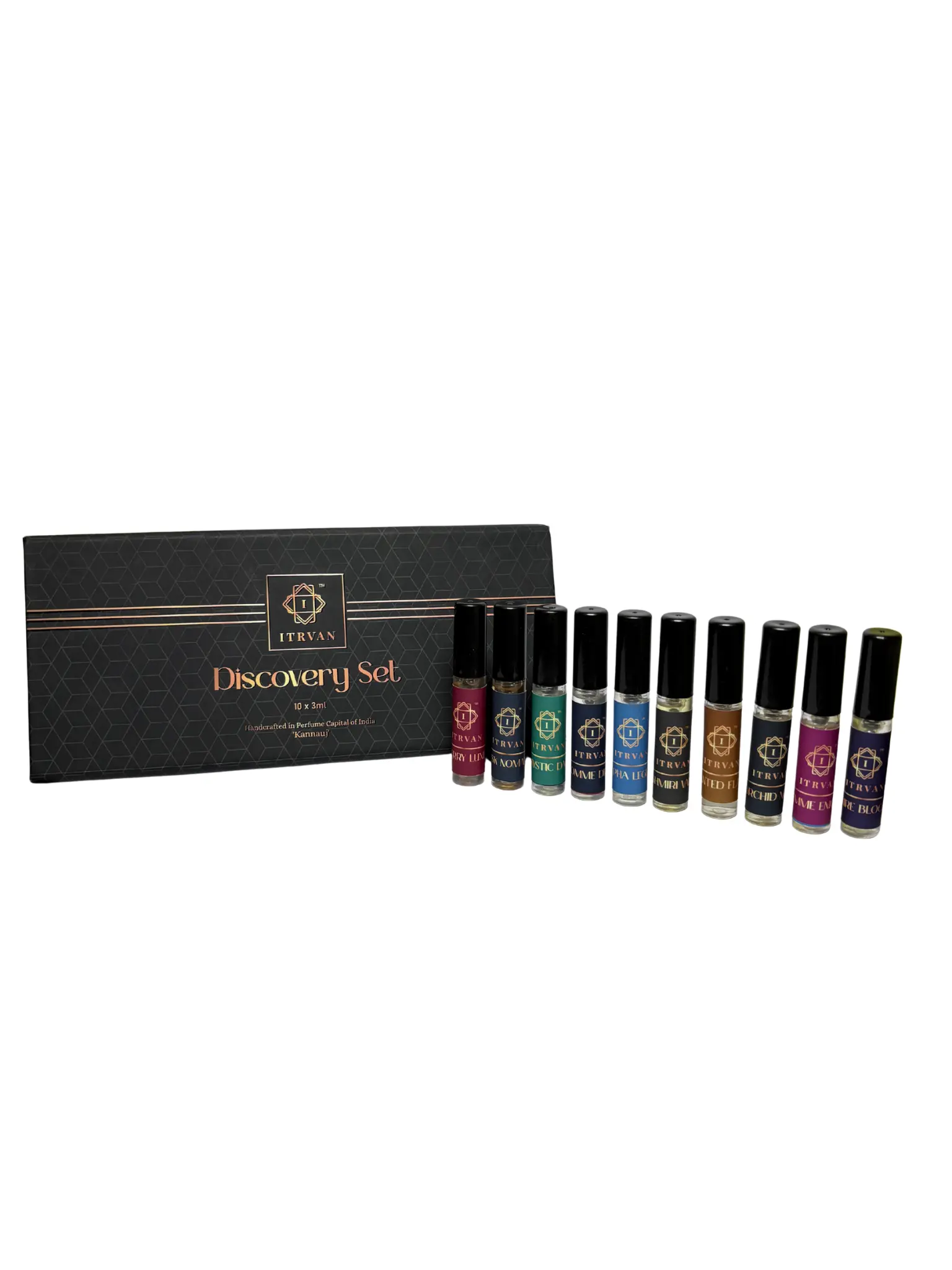 Perfume Discovery Set - Pack Of 10 (3ml each) Perfume Spray Itrvan Perfumes